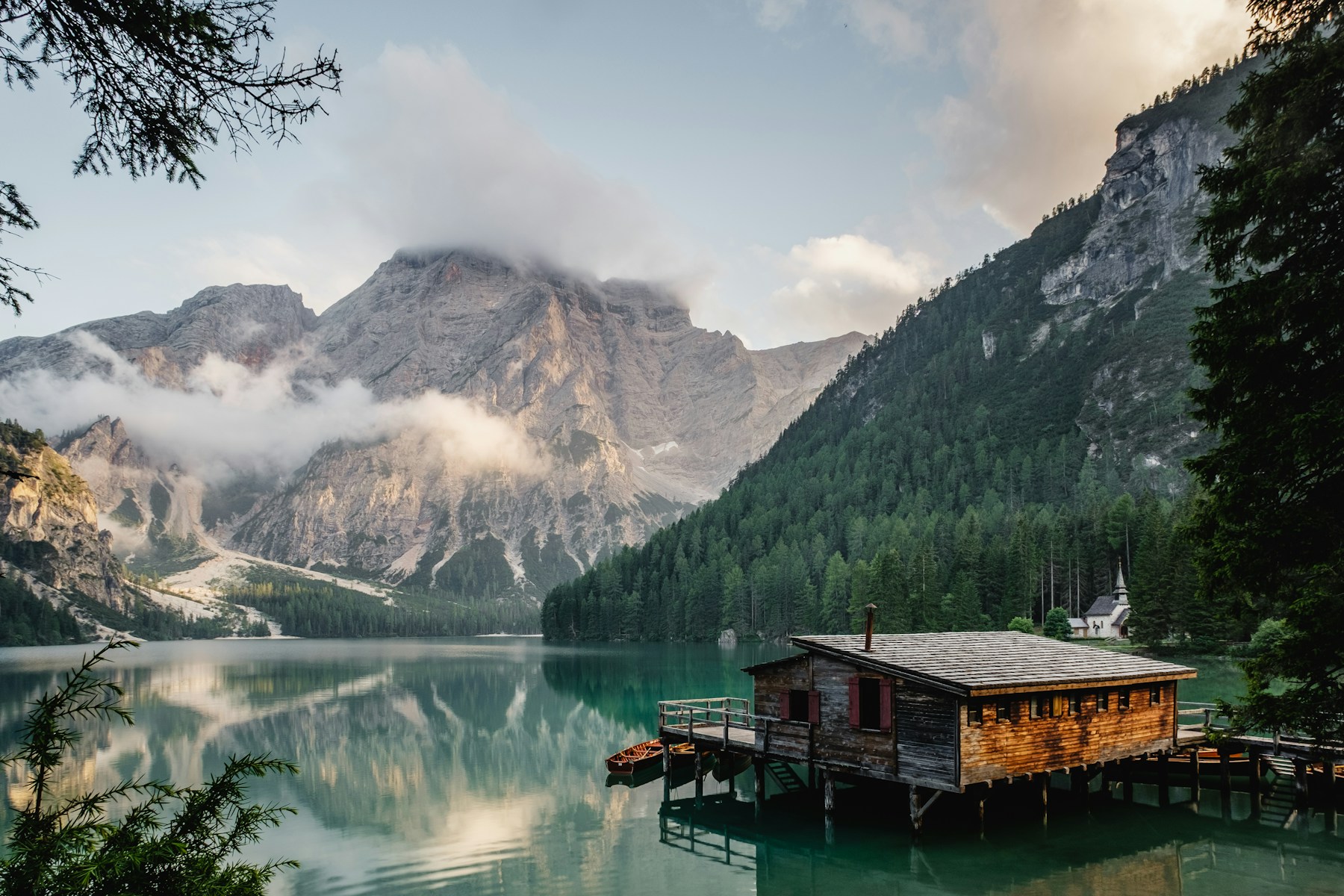 Mountain landscape in the early morning